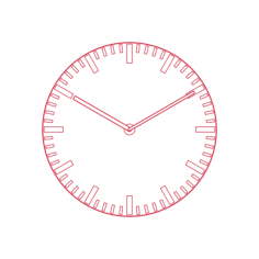 Objects Wall Clocks Hay Analog Clock Sketch Svg Vector, Free Vectors File